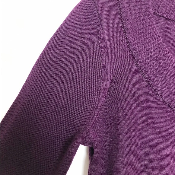 Calvin Klein purple boat neck wool/acrylic sweater - Picture 3 of 8